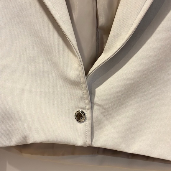 Maniere de Voir Grey Tailored Cropped Blazer XS - Picture 5 of 8